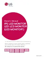 Preview for 1 page of LG 19M38A Owner'S Manual