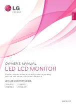 Preview for 1 page of LG 19M44A Owner'S Manual