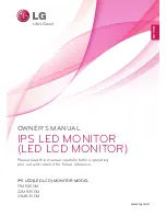 LG 19MB35DM Owner'S Manual предпросмотр