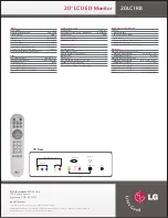 Preview for 2 page of LG 20LC1RB Specifications