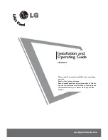 Preview for 1 page of LG 20LH1DC1 Installation And Operating Manual