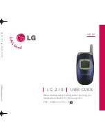 LG 210 User Manual preview