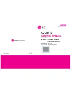 Preview for 1 page of LG 21FS7RE Service Manual