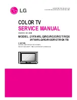 Preview for 1 page of LG 21FX4RG Service Manual