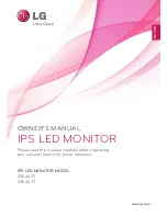 Предварительный просмотр 1 страницы LG 22EA63T Owner'S Manual