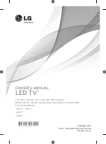 Предварительный просмотр 4 страницы LG 22LB49**-ZH Series Owner'S Manual