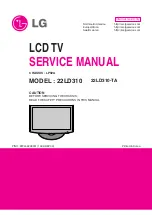 Preview for 1 page of LG 22LD310 Service Manual