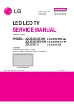 Предварительный просмотр 1 страницы LG 22LE3300 Service Manual