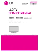 LG 22LE5300 Service Manual предпросмотр