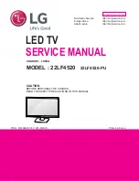 Предварительный просмотр 1 страницы LG 22LF4520 Service Manual