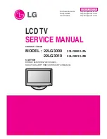 Preview for 1 page of LG 22LG3000 Service Manual