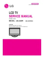 Preview for 1 page of LG 22LG30R Service Manual