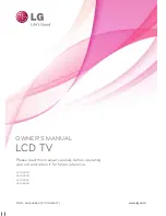 LG 22LG3DDH Owner'S Manual предпросмотр