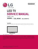 Preview for 1 page of LG 22LJ4540 Service Manual