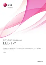 LG 22LJ620H Owner'S Manual preview