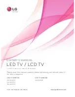 Предварительный просмотр 1 страницы LG 22LQ630H Owner'S Manual