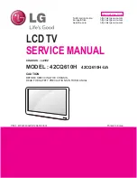 Предварительный просмотр 1 страницы LG 22LQ630H Service Manual