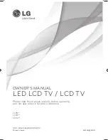 LG 22LS3500-ZA Owner'S Manual предпросмотр