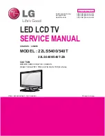 Предварительный просмотр 1 страницы LG 22LS5400/540T Service Manual