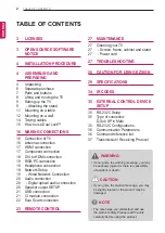 Предварительный просмотр 2 страницы LG 22LT38 Series Owner'S Manual