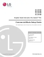 LG 22LX570M Commercial Mode Setup Manual preview