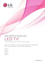 Предварительный просмотр 1 страницы LG 22LY33 Owner'S Manual