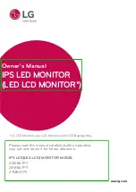 Предварительный просмотр 1 страницы LG 22MB67PY Owner'S Manual