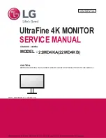 Предварительный просмотр 1 страницы LG 22MD4KA Service Manual