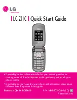 Preview for 1 page of LG 231C Quick Start Manual