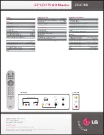 Preview for 2 page of LG 23LC1RB Specifications