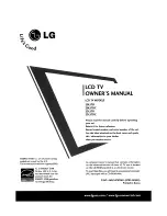 Preview for 1 page of LG 23LS7D -  - 23" LCD TV Owner'S Manual