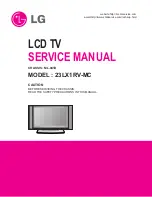 Предварительный просмотр 1 страницы LG 23LX1RV-MC Service Manual