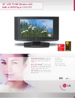 LG 23LX1RV Specifications preview