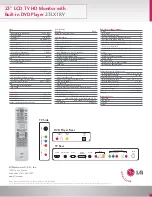 Предварительный просмотр 2 страницы LG 23LX1RV Specifications