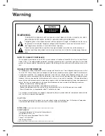 Предварительный просмотр 2 страницы LG 23LX2R Owner'S Manual