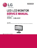 Предварительный просмотр 1 страницы LG 24BL450Y Service Manual