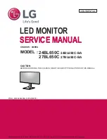 Preview for 1 page of LG 24BL650C Service Manual