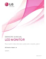 Предварительный просмотр 1 страницы LG 24GM77 Owner'S Manual