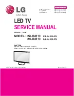 LG 24LF4520 Service Manual preview