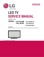 LG 24LF454B Service Manual preview