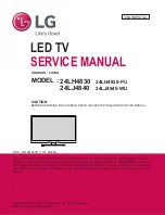 LG 24LH4830 Service Manual preview