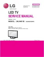 LG 24LN451B Service Manual preview