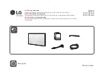 LG 24LT572MBUB Easy Setup Manual предпросмотр