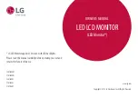 Предварительный просмотр 1 страницы LG 24ML600M Owner'S Manual