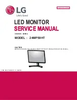 Предварительный просмотр 1 страницы LG 24MP59HT Service Manual