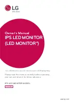 LG 24MP60 Series Owner'S Manual предпросмотр