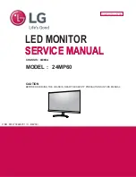 Предварительный просмотр 1 страницы LG 24MP60 Series Service Manual