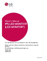 Предварительный просмотр 1 страницы LG 24MP88HM Owner'S Manual