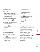 Preview for 40 page of LG 265 (Spanish) Manual Del Usuario