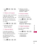 Preview for 72 page of LG 265 (Spanish) Manual Del Usuario